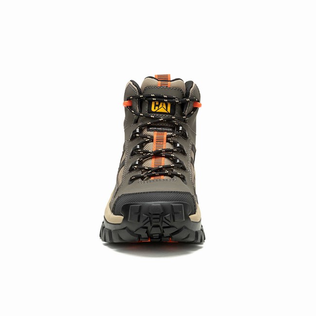 Botas de Trabalho Caterpillar Invader Mid Vent Composite Toe Masculino Cinzentas | 807NTUJKR