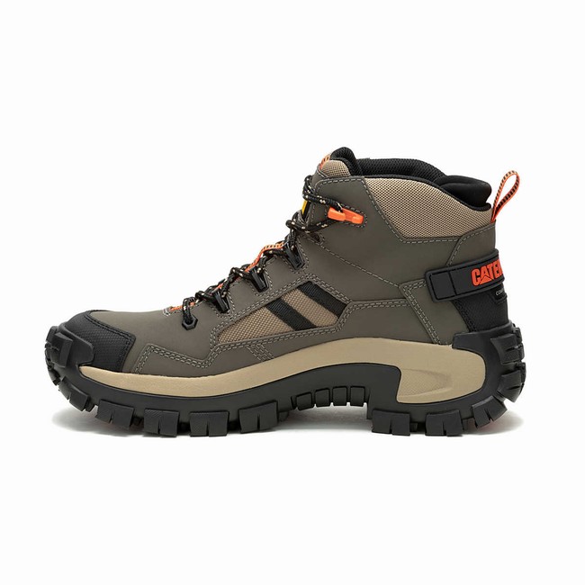 Botas de Trabalho Caterpillar Invader Mid Vent Composite Toe Masculino Cinzentas | 807NTUJKR