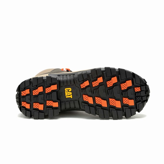 Botas de Trabalho Caterpillar Invader Mid Vent Composite Toe Masculino Cinzentas | 807NTUJKR