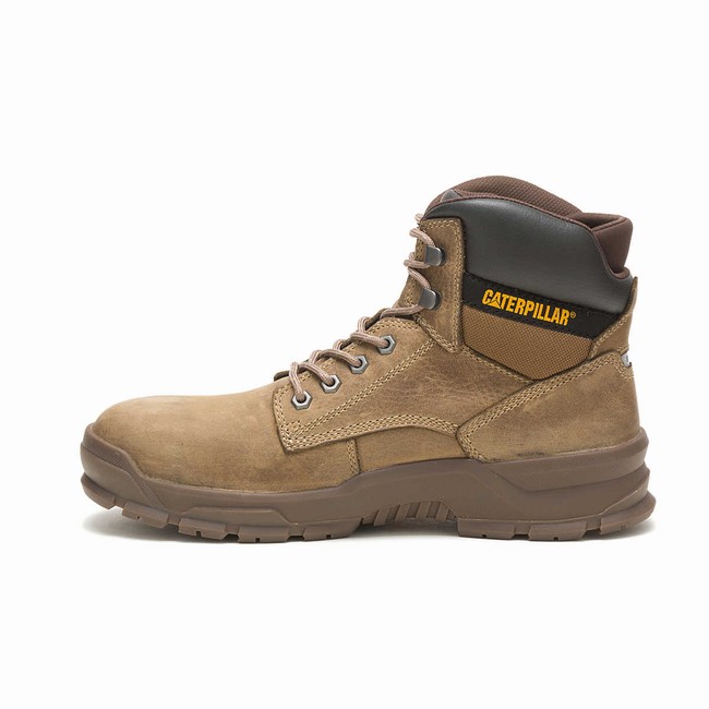 Botas de Trabalho Caterpillar Mobilize Alloy Toe Masculino Marrom | 824OSTAIC