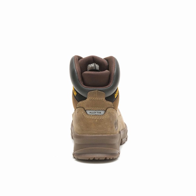 Botas de Trabalho Caterpillar Mobilize Alloy Toe Masculino Marrom | 824OSTAIC