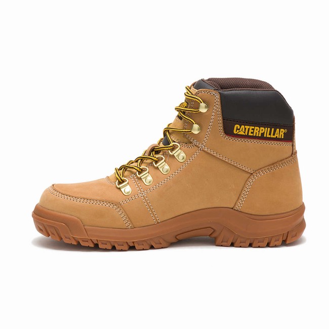 Botas de Trabalho Caterpillar Outline Masculino Marrom | 031JMINKG