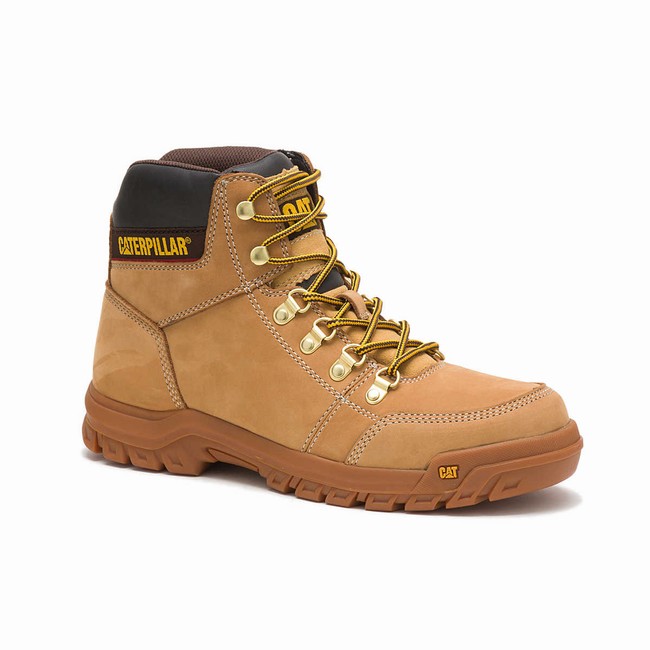 Botas de Trabalho Caterpillar Outline Masculino Marrom | 031JMINKG