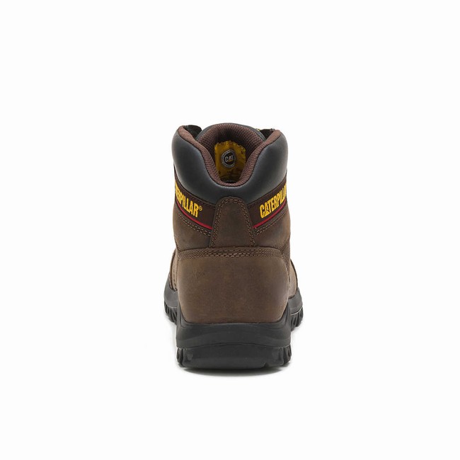 Botas de Trabalho Caterpillar Outline Masculino Marrom | 164XYQNPF