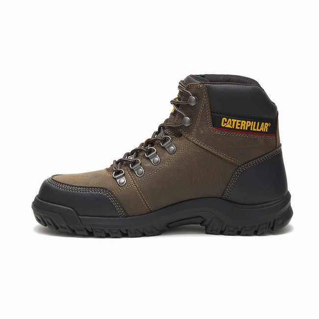 Botas de Trabalho Caterpillar Outline Steel Toe Masculino Cinzentas | 736PUHVDX