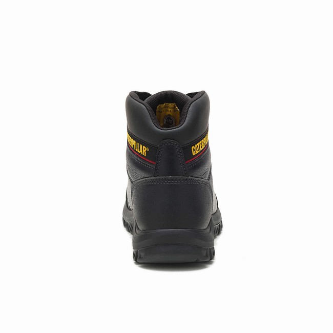 Botas de Trabalho Caterpillar Outline Steel Toe Masculino Pretas | 614JSKNGF