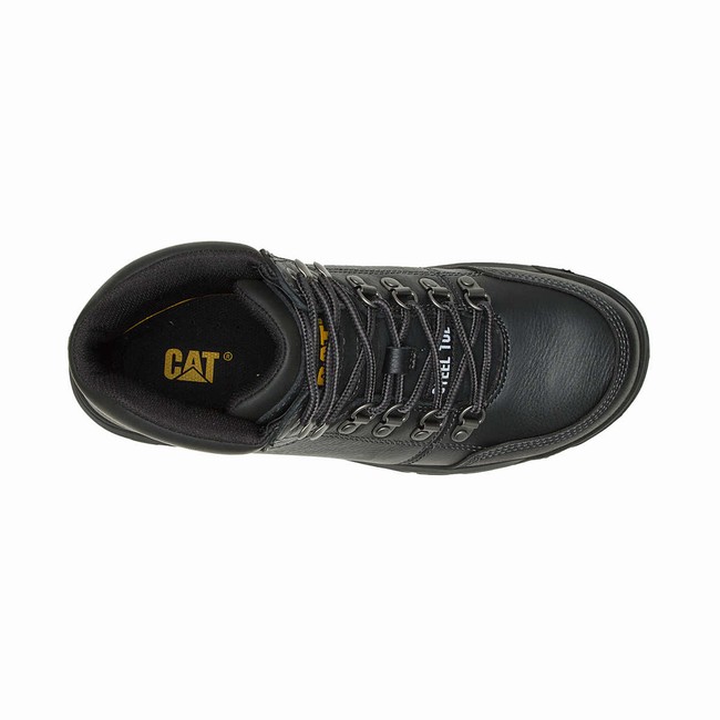 Botas de Trabalho Caterpillar Outline Steel Toe Masculino Pretas | 614JSKNGF