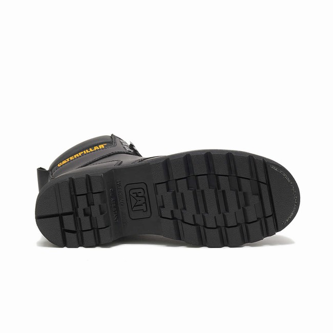 Botas de Trabalho Caterpillar Second Shift Steel Toe Masculino Pretas | 317UENMTC