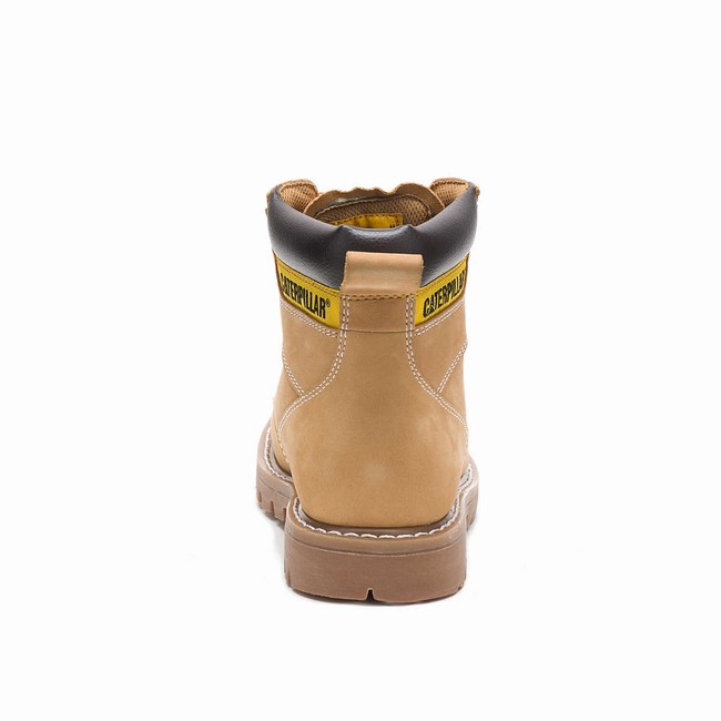 Botas de Trabalho Caterpillar Second Shift Masculino Marrom | 926MKSTYI