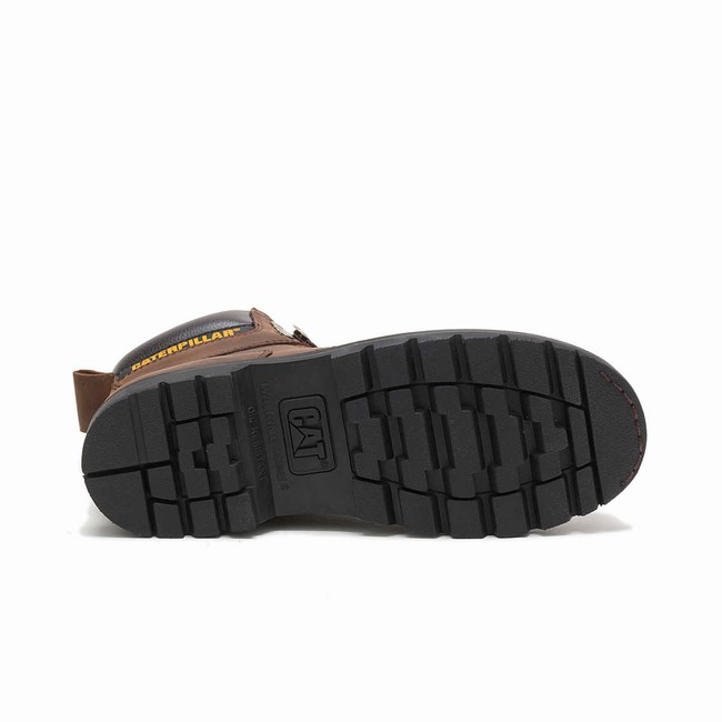 Botas de Trabalho Caterpillar Second Shift Masculino Marrom | 658HMTFWQ