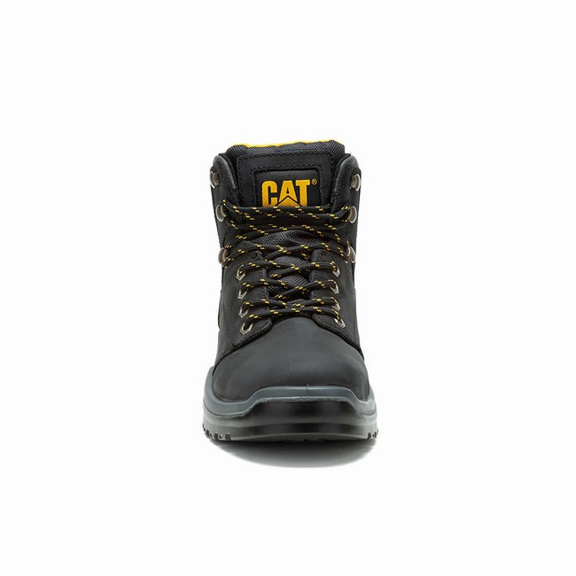 Botas de Trabalho Caterpillar Striver Steel Toe Masculino Pretas | 067YRWOUS