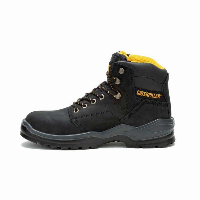 Botas de Trabalho Caterpillar Striver Steel Toe Masculino Pretas | 067YRWOUS