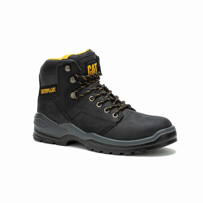 Botas de Trabalho Caterpillar Striver Steel Toe Masculino Pretas | 067YRWOUS