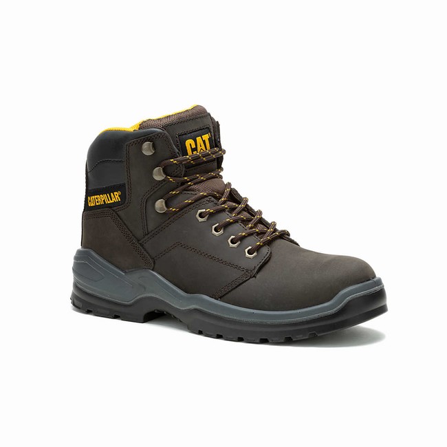 Botas de Trabalho Caterpillar Striver Steel Toe Masculino Cinzentas | 792GMUZOV