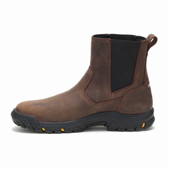 Botas de Trabalho Caterpillar Wheelbase Masculino Marrom | 068OAQIGY