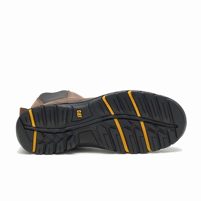 Botas de Trabalho Caterpillar Wheelbase Masculino Marrom | 068OAQIGY