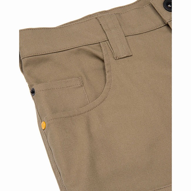 Calças Caterpillar Double Front Stretch Canvas Straight Fit Utility Masculino Cinzentas | 321GVDULO