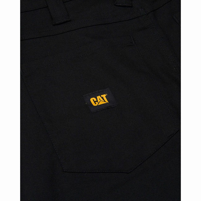 Calças Caterpillar Double Front Stretch Canvas Straight Fit Utility Masculino Pretas | 048MTJRPX