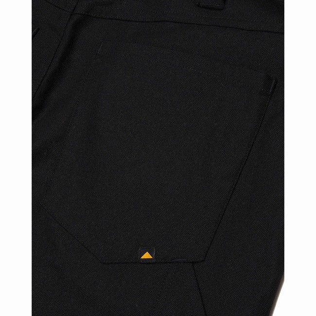 Calças Caterpillar Double Front Stretch Canvas Straight Fit Utility Masculino Pretas | 048MTJRPX