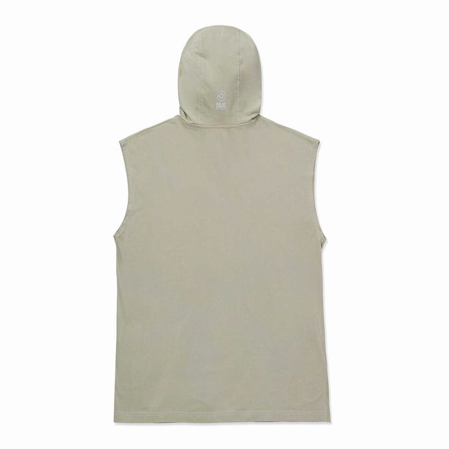 Camiseta Caterpillar Hooded Sleeveless Masculino Cinzentas | 095LIYVJN