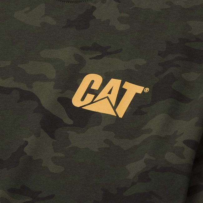 Camiseta Caterpillar Trademark Masculino Camufladas | 692DFKGEZ