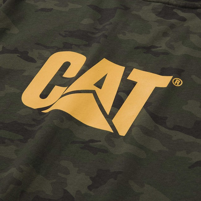 Camiseta Caterpillar Trademark Masculino Camufladas | 692DFKGEZ