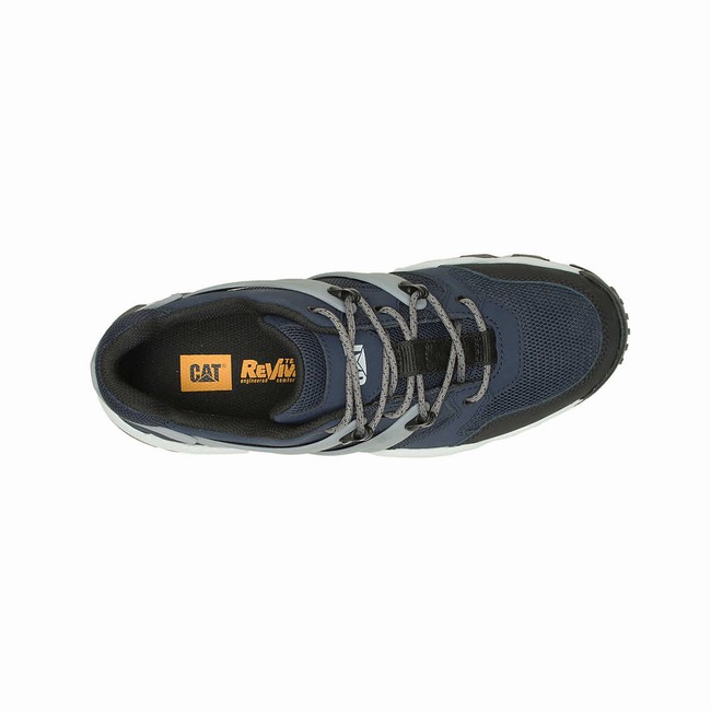 Sapatilhas Caterpillar Reactor Refresh Masculino Azul Marinho Cinzentas | 508WMCXGU