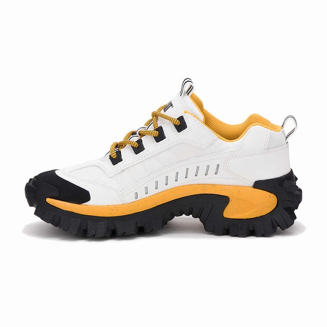 Sapatos Casual Caterpillar Intruder Masculino Branco Pretas Laranja | 835WNLTJU