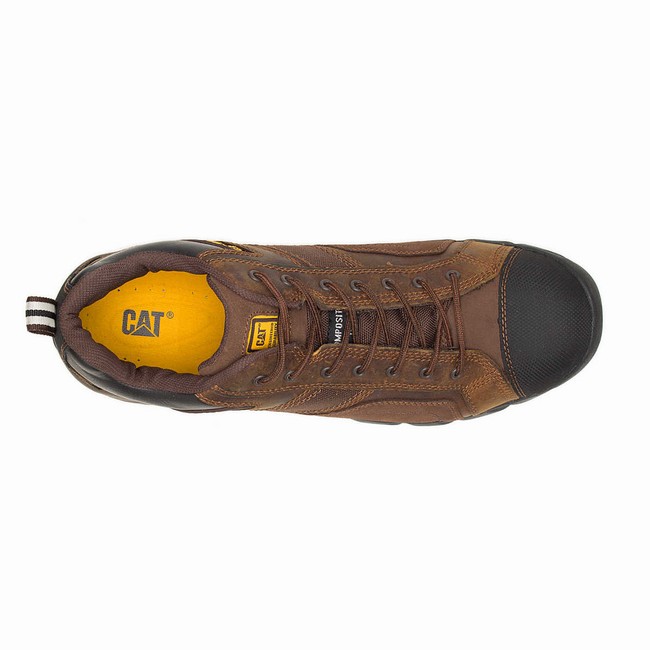 Sapatos de Trabalho Caterpillar Argon Composite Toe Masculino Marrom | 089TGINRB