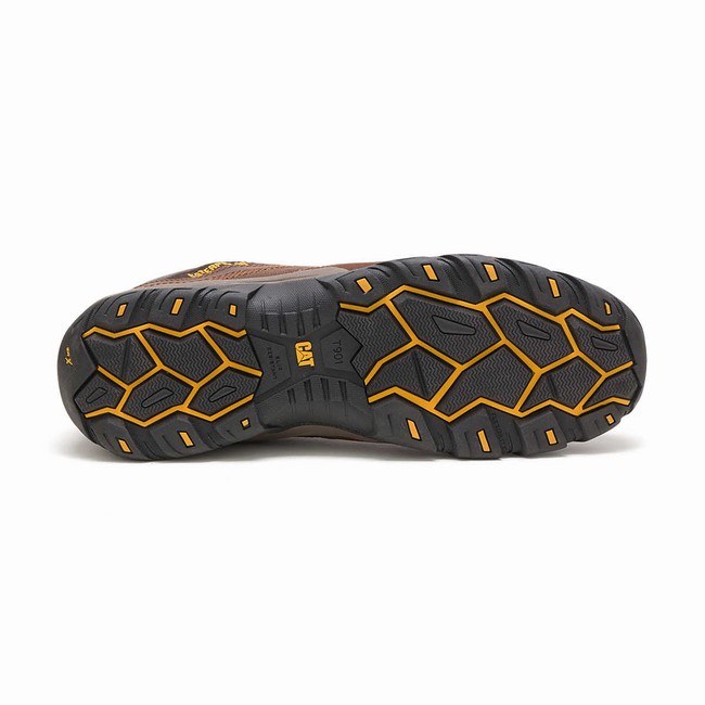 Sapatos de Trabalho Caterpillar Argon Composite Toe Masculino Marrom | 089TGINRB