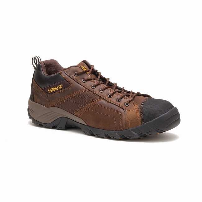 Sapatos de Trabalho Caterpillar Argon Composite Toe Masculino Marrom | 089TGINRB