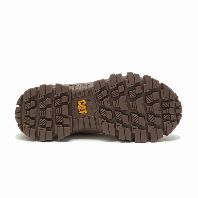 Sapatos de Trabalho Caterpillar Invader Steel Toe Feminino Marrom | 532JFKQNC