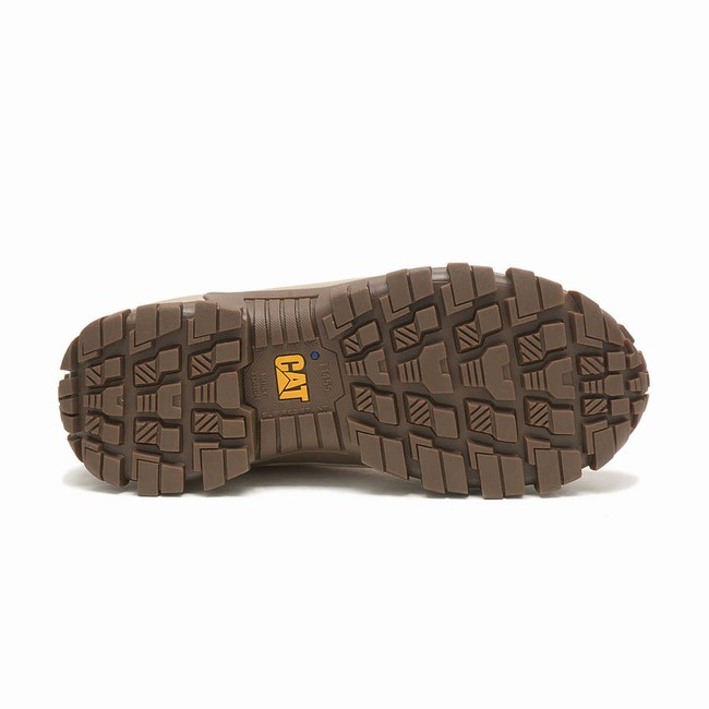 Sapatos de Trabalho Caterpillar Invader Steel Toe Masculino Marrom | 295ALZNDJ