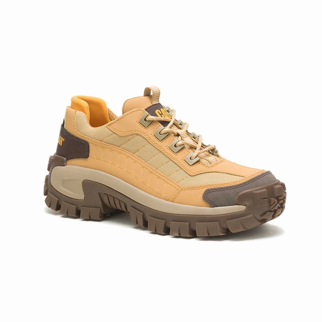 Sapatos de Trabalho Caterpillar Invader Steel Toe Masculino Marrom | 295ALZNDJ