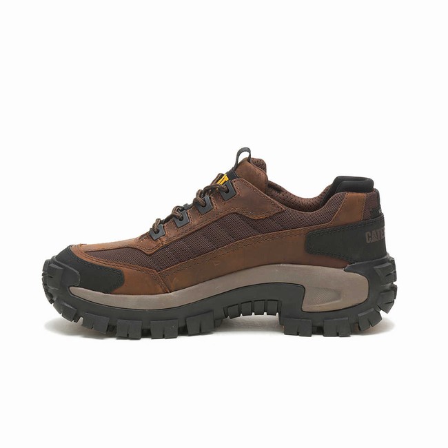 Sapatos de Trabalho Caterpillar Invader Steel Toe Masculino Marrom | 493PFLUZQ