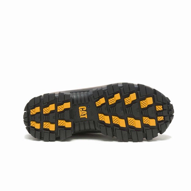 Sapatos de Trabalho Caterpillar Invader Steel Toe Masculino Marrom | 493PFLUZQ