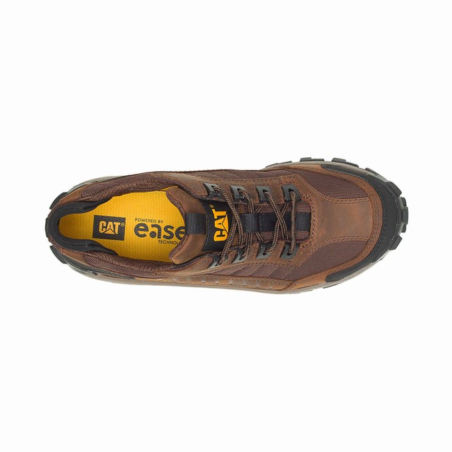 Sapatos de Trabalho Caterpillar Invader Steel Toe Masculino Marrom | 493PFLUZQ