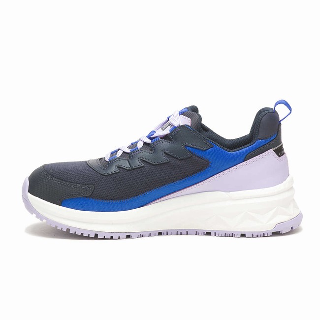 Sapatos de Trabalho Caterpillar Streamline Runner Carbon Composite Toe Static Dissipative Feminino Azul Marinho | 973RSAOVD