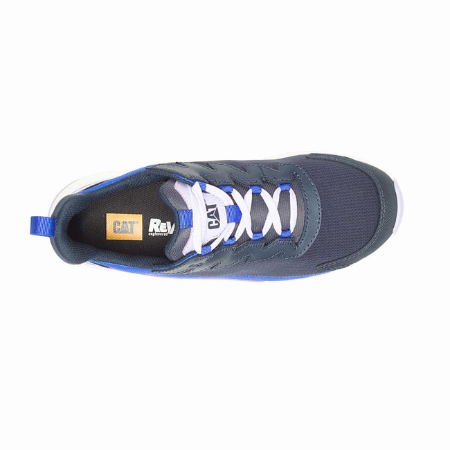 Sapatos de Trabalho Caterpillar Streamline Runner Carbon Composite Toe Static Dissipative Feminino Azul Marinho | 973RSAOVD