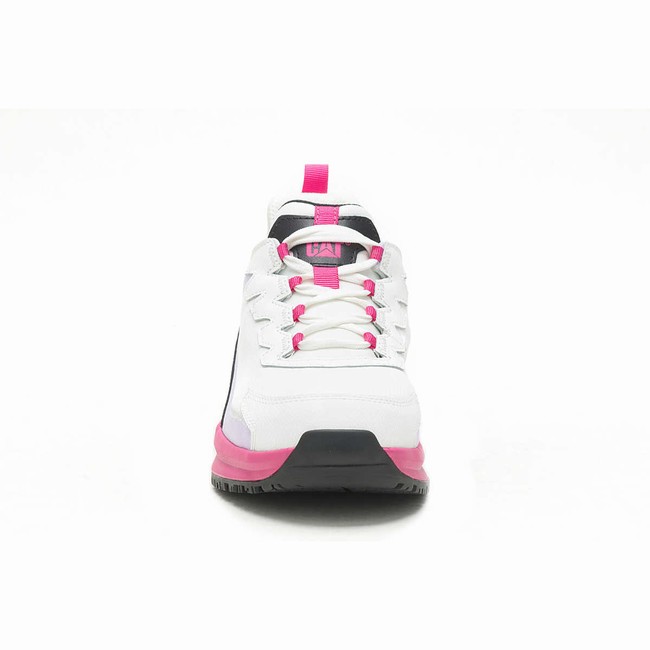 Sapatos de Trabalho Caterpillar Streamline Runner Carbon Composite Toe Feminino Branco Rosa | 063SWJYXP