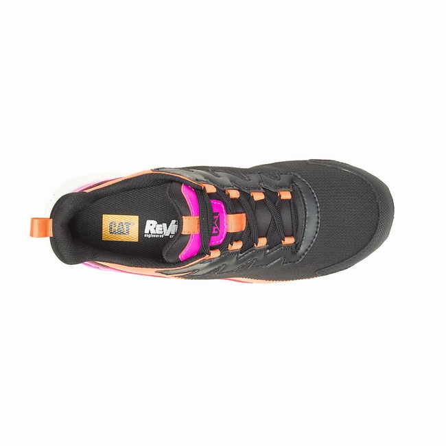 Sapatos de Trabalho Caterpillar Streamline Runner Carbon Composite Toe Feminino Pretas Rosa Laranja | 761PNUGSA