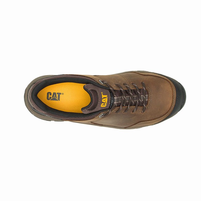 Sapatos de Trabalho Caterpillar Streamline 2.0 Leather Composite Toe Masculino Marrom | 586LQBEJU