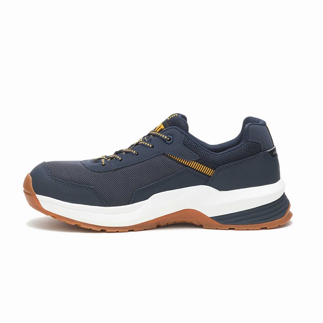 Sapatos de Trabalho Caterpillar Streamline 2.0 Mesh Composite Toe Masculino Azul Marinho | 874OIELSV