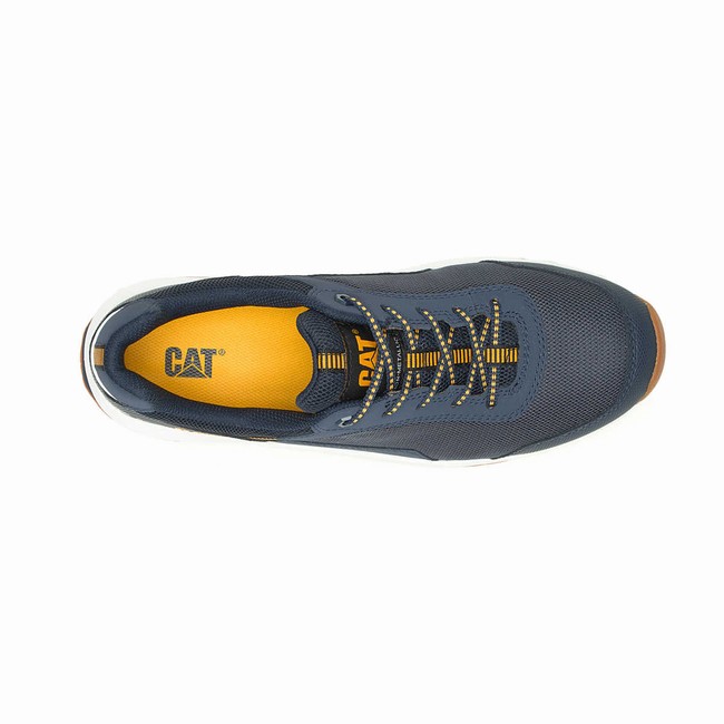 Sapatos de Trabalho Caterpillar Streamline 2.0 Mesh Composite Toe Masculino Azul Marinho | 874OIELSV