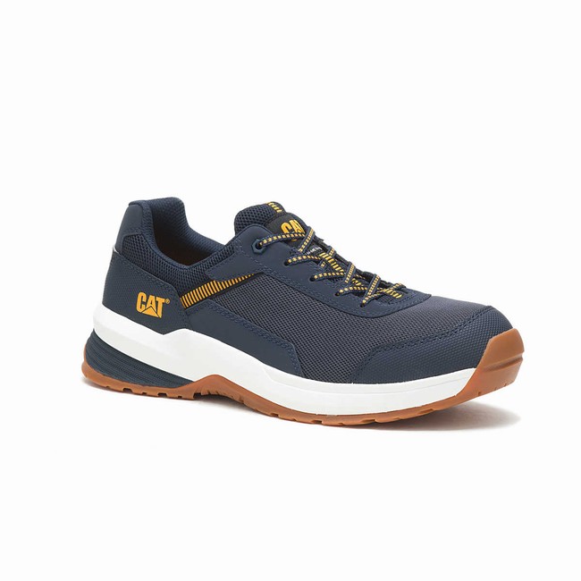 Sapatos de Trabalho Caterpillar Streamline 2.0 Mesh Composite Toe Masculino Azul Marinho | 874OIELSV