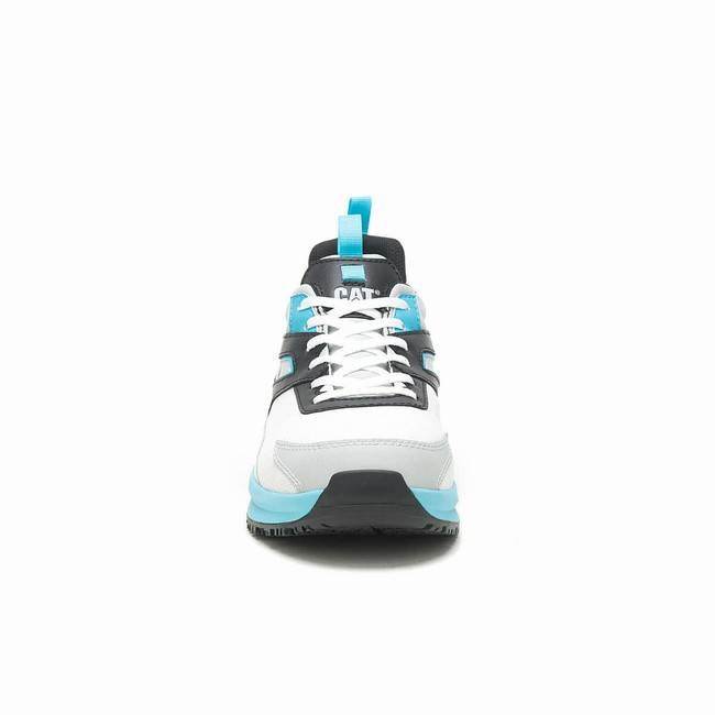 Sapatos de Trabalho Caterpillar Streamline Runner Carbon Composite Toe Masculino Branco Pretas Azuis | 402QEACDG