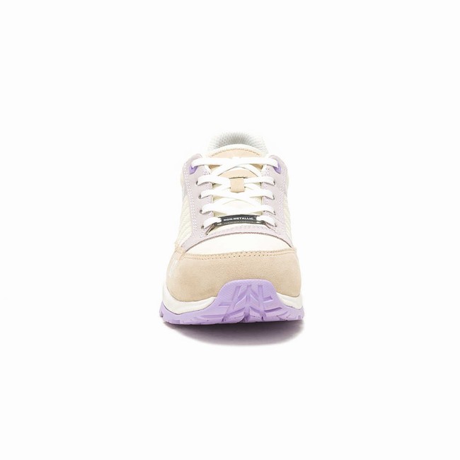 Sapatos de Trabalho Caterpillar Venward Composite Toe Feminino Branco Bege Roxo | 814IKJWUB