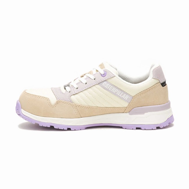 Sapatos de Trabalho Caterpillar Venward Composite Toe Feminino Branco Bege Roxo | 814IKJWUB